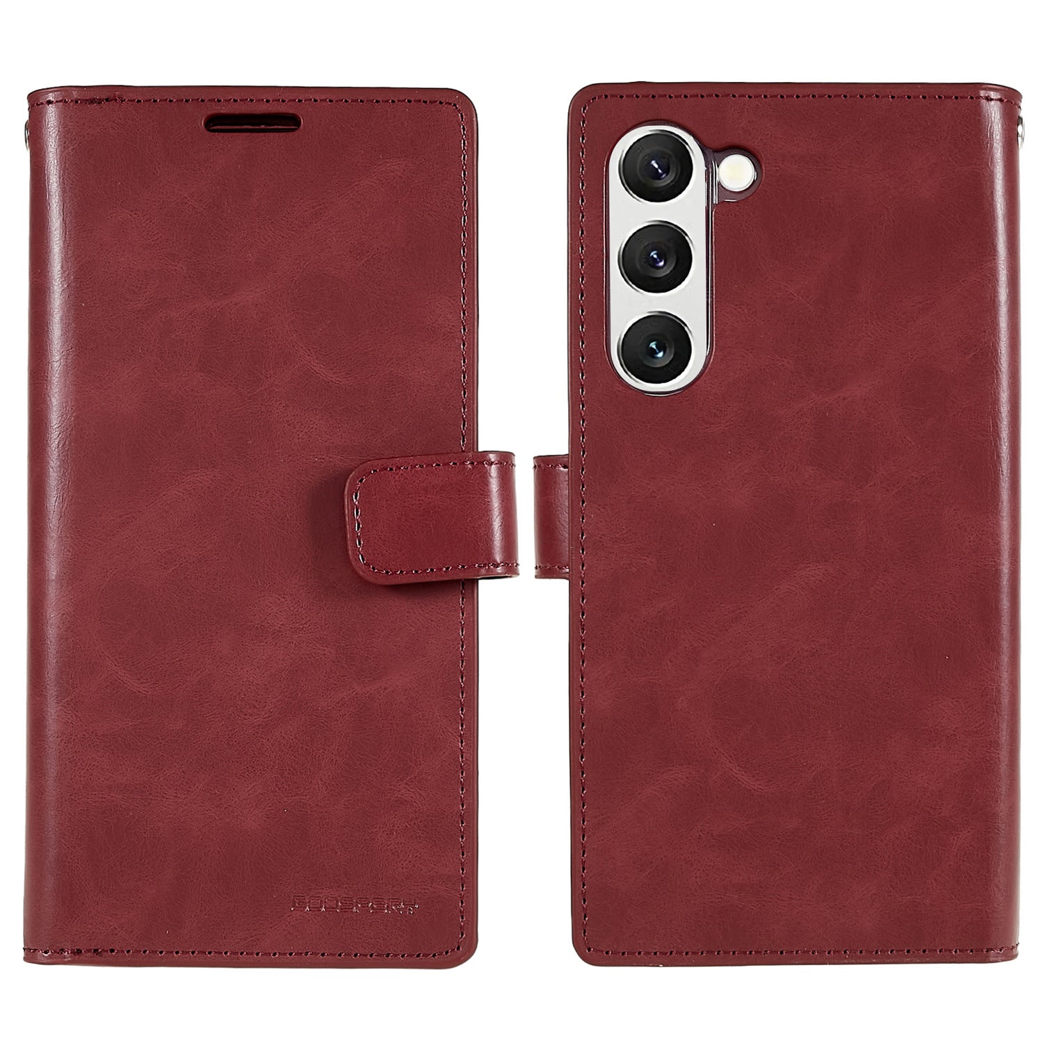 MERCURY GOOSPERY Mansoor Series for Samsung Galaxy S23 Anti-fingerprint Phone Cover Multiple Card Slots PU Leather TPU Wallet Case MERCURY GOOSPERY Mansoor Series for Samsung Galaxy S23 Anti-fingerprint Phone Cover Multiple Card Slots PU Leather TPU Wallet Case